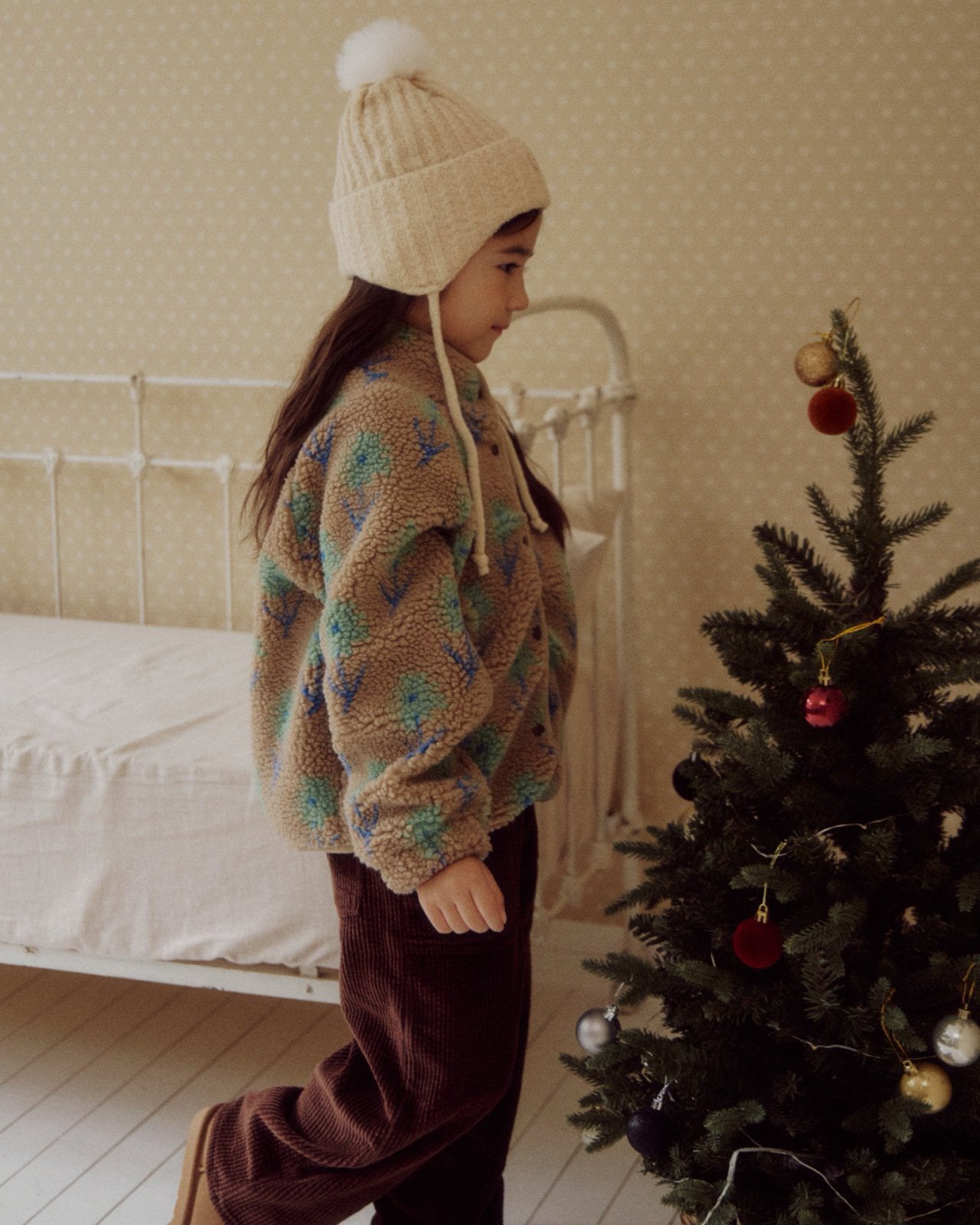 Kids W25 Floral Sherpa Jacket(3-8y) - 2 Colors