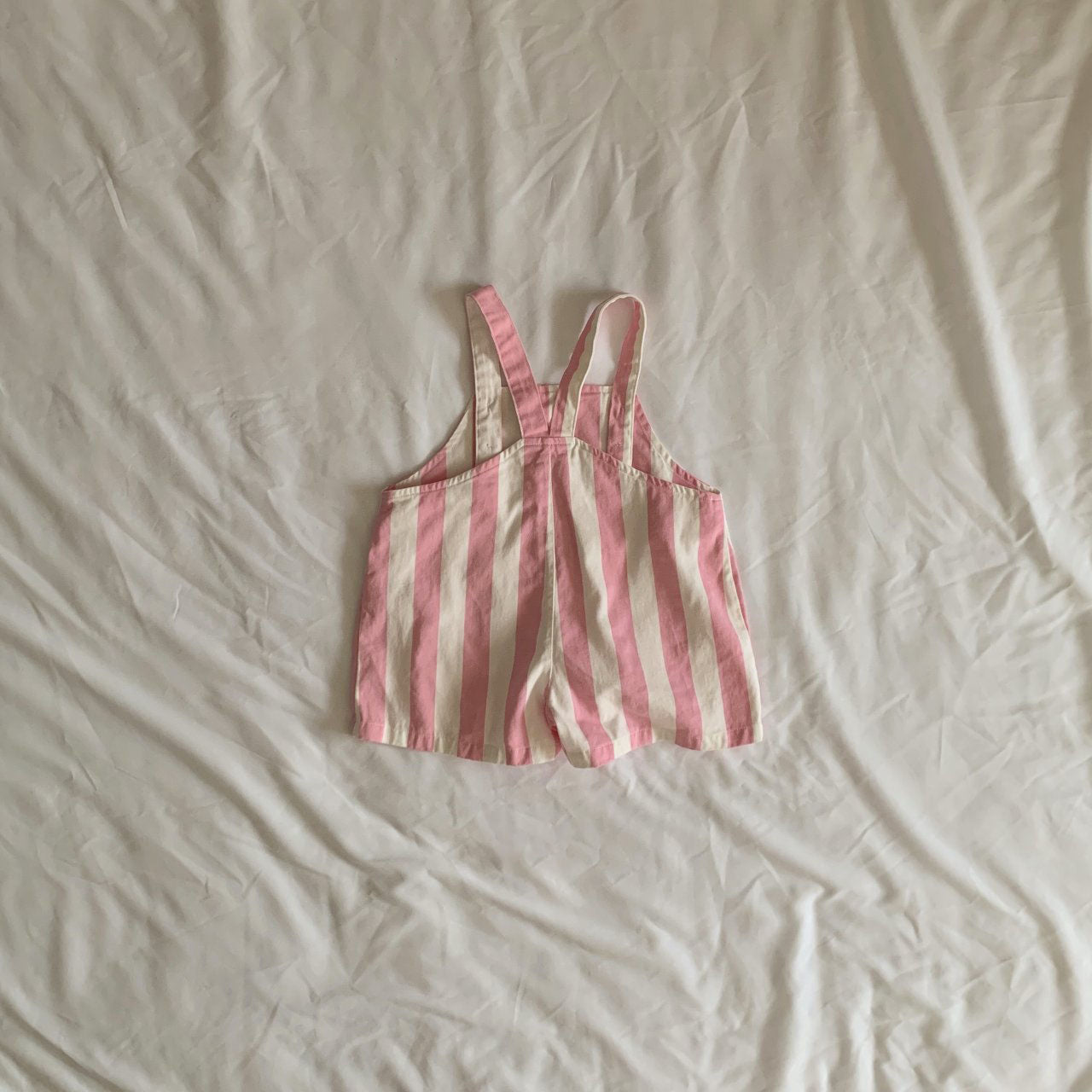 Toddler Stripe Cotton Shortalls (1-6y)- 2 Colors