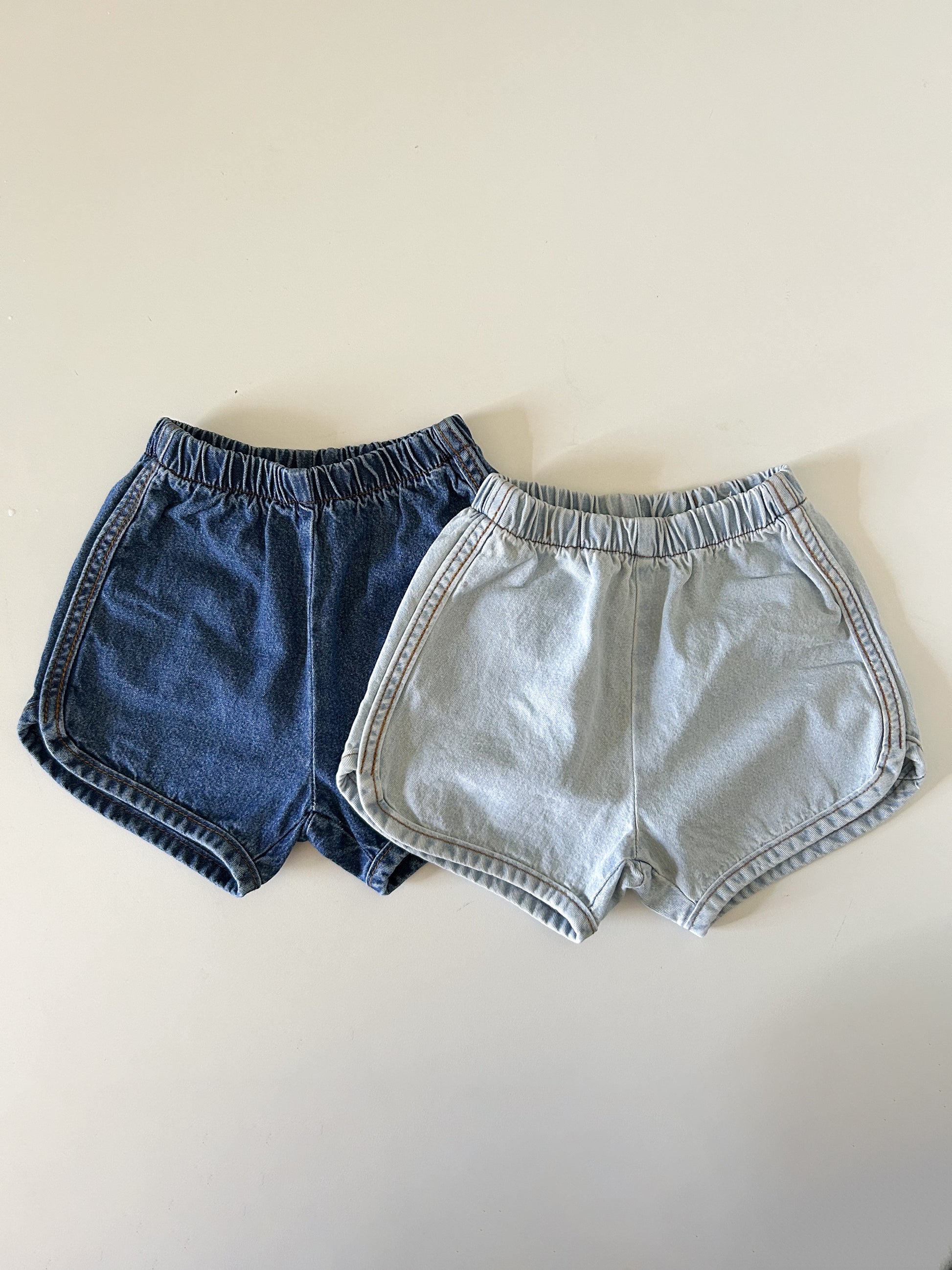 Toddler Bella SS25 Dolphin Hem Denim Shorts (1-6y) - 2 Colors - AT NOON STORE