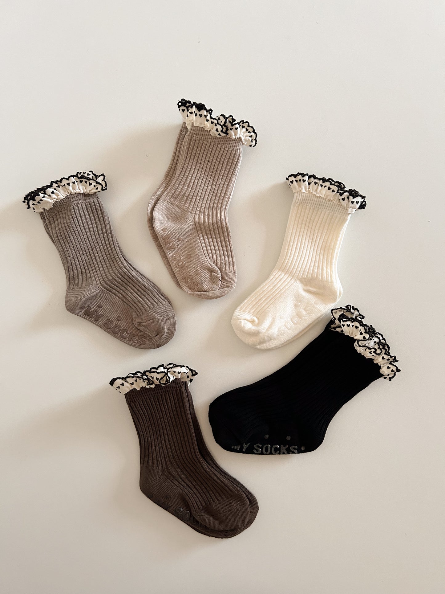 Baby Toddler Heart Lace Socks (1-13y) - 5 Colors - AT NOON STORE