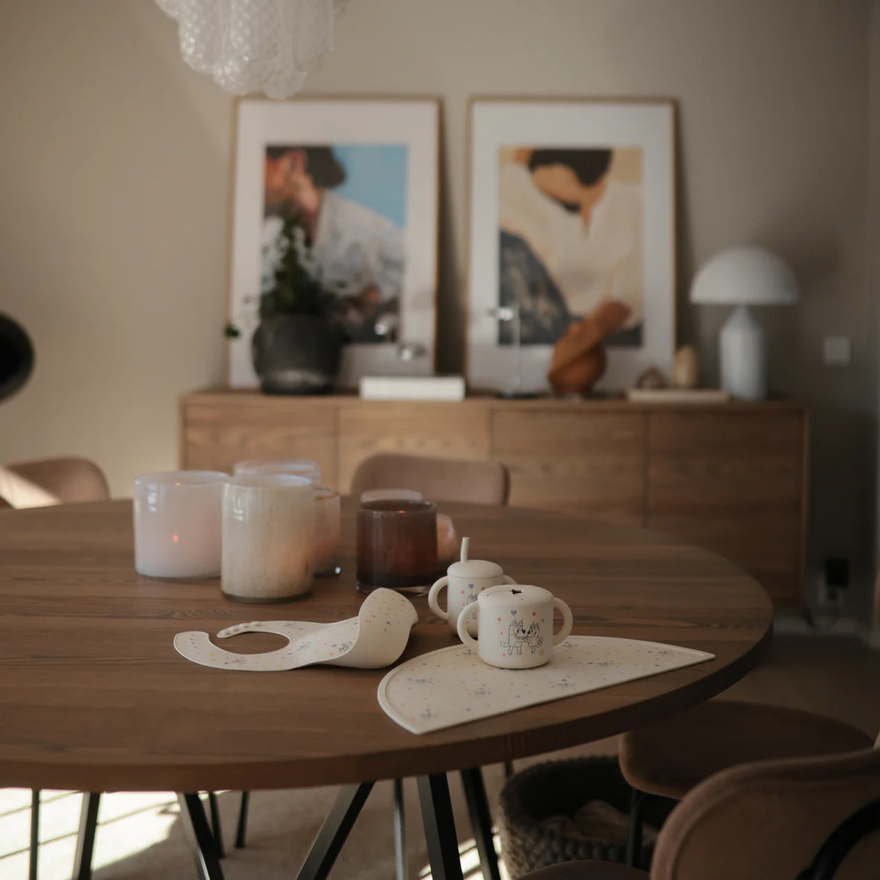 Bluey x Mushie Silicone Placemat - Bluey Ivory - AT NOON STORE