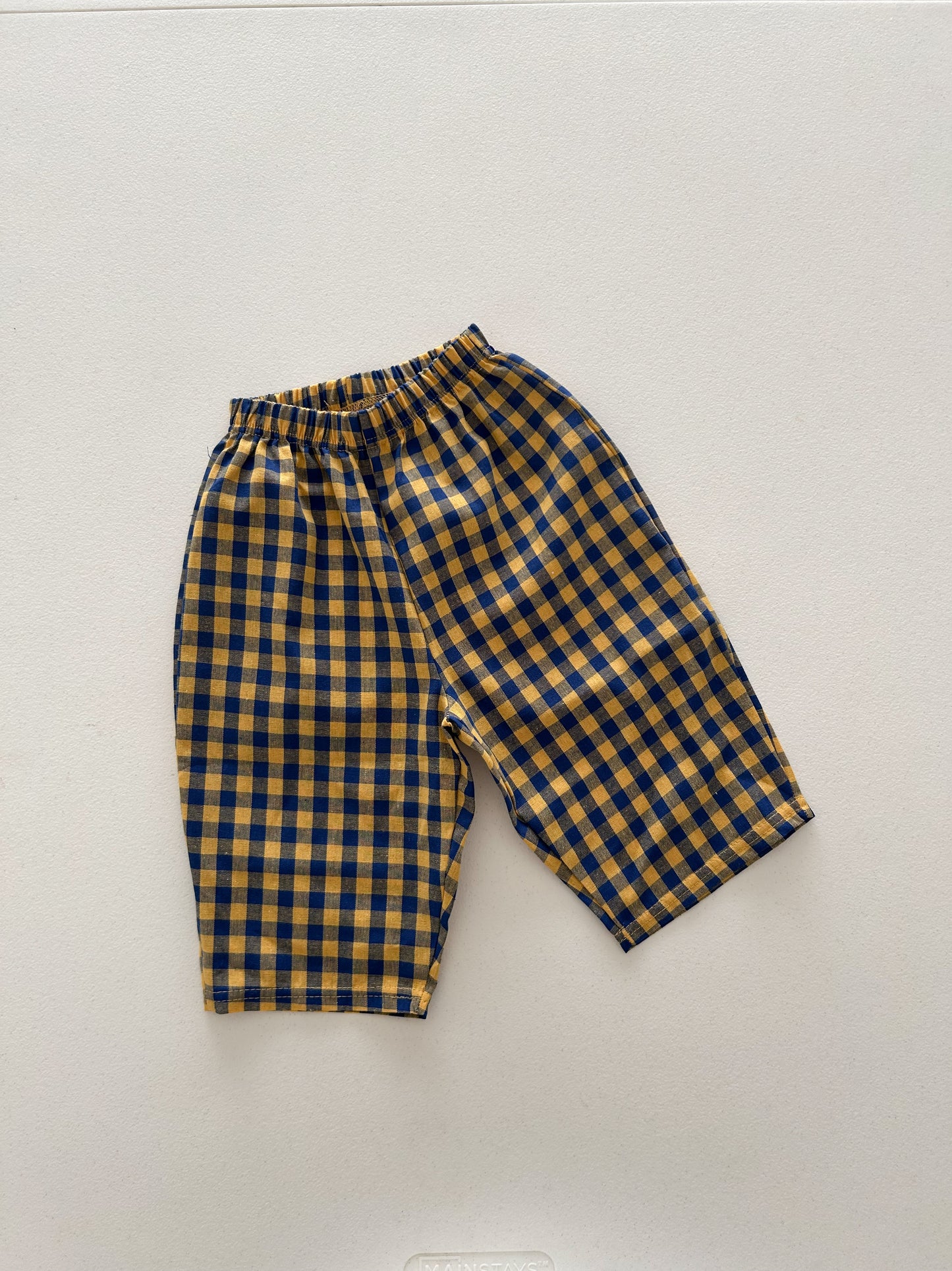 Kids Soy F26 Gingham Pull-On Pants (1-6y) - Yellow