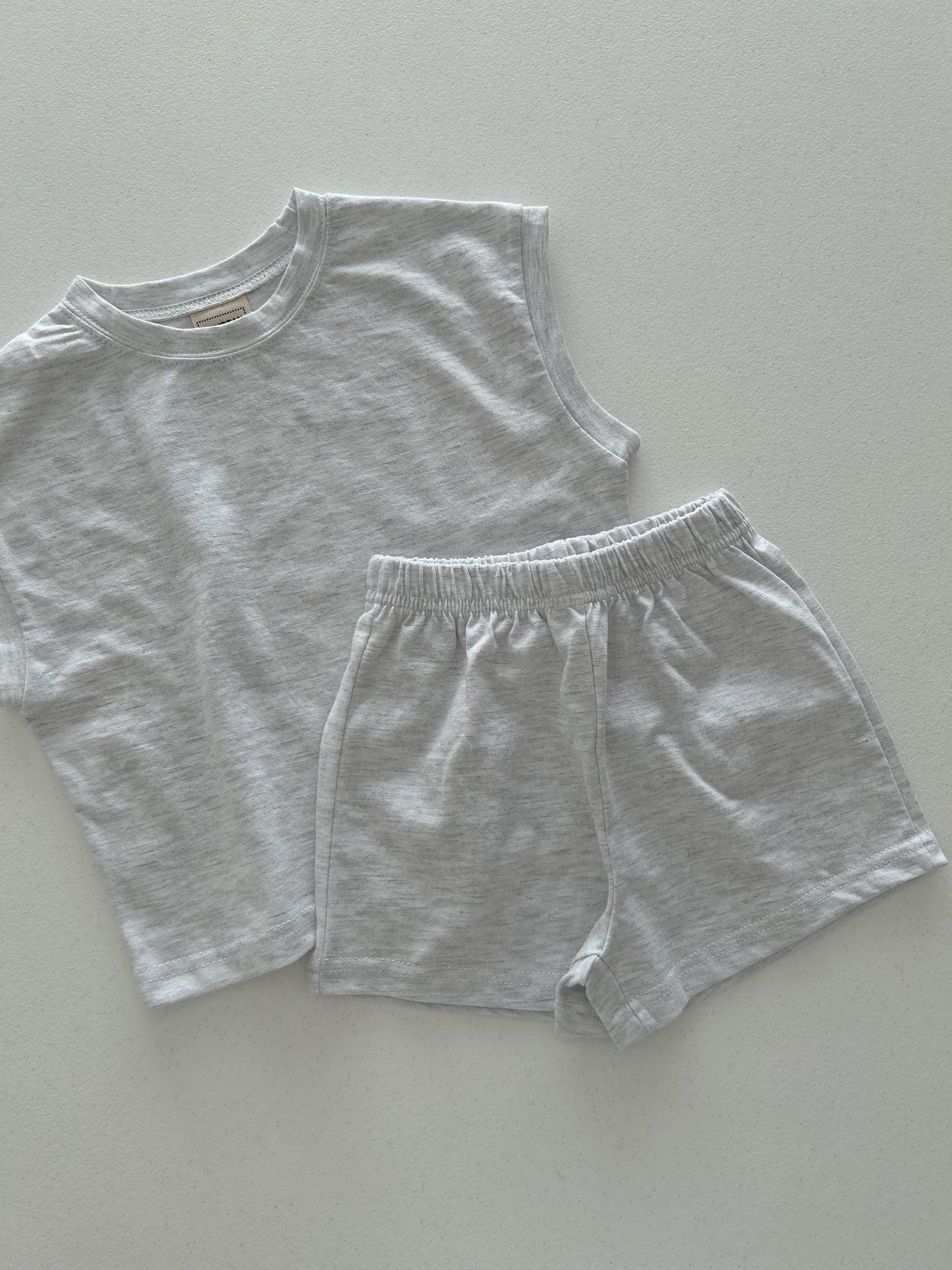 Kids Soy SS25 Muscle Sleeveless Top and Shorts Set (1-6y) - 4 Colors