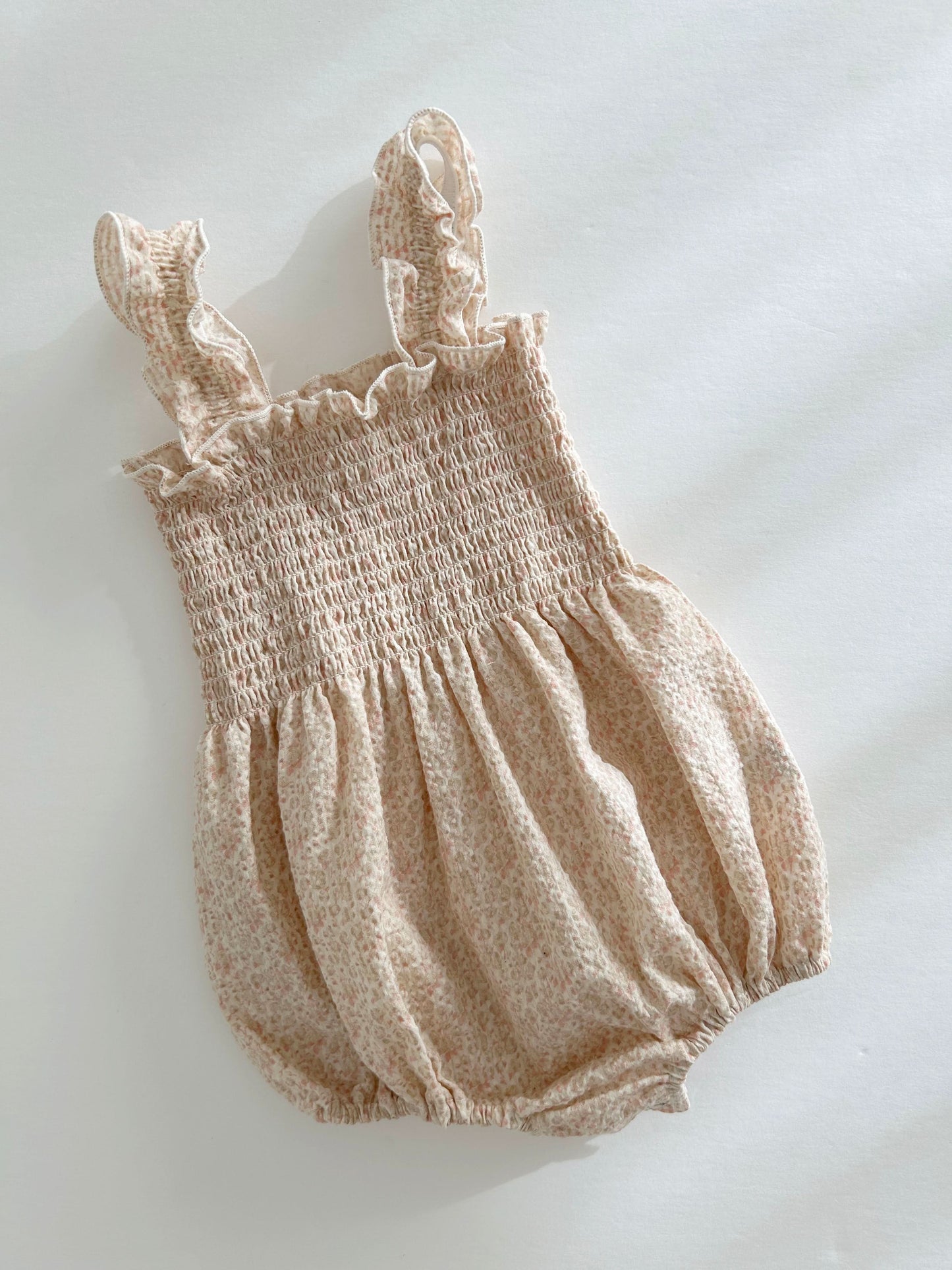 Baby Ann Sleeveless Smocked Bodice Romper (3-18m) - 3 Colors - AT NOON STORE