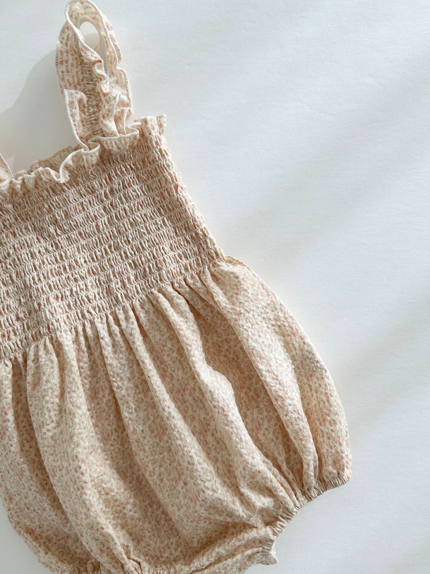 Baby Ann Sleeveless Smocked Bodice Romper (3-18m) - 3 Colors - AT NOON STORE