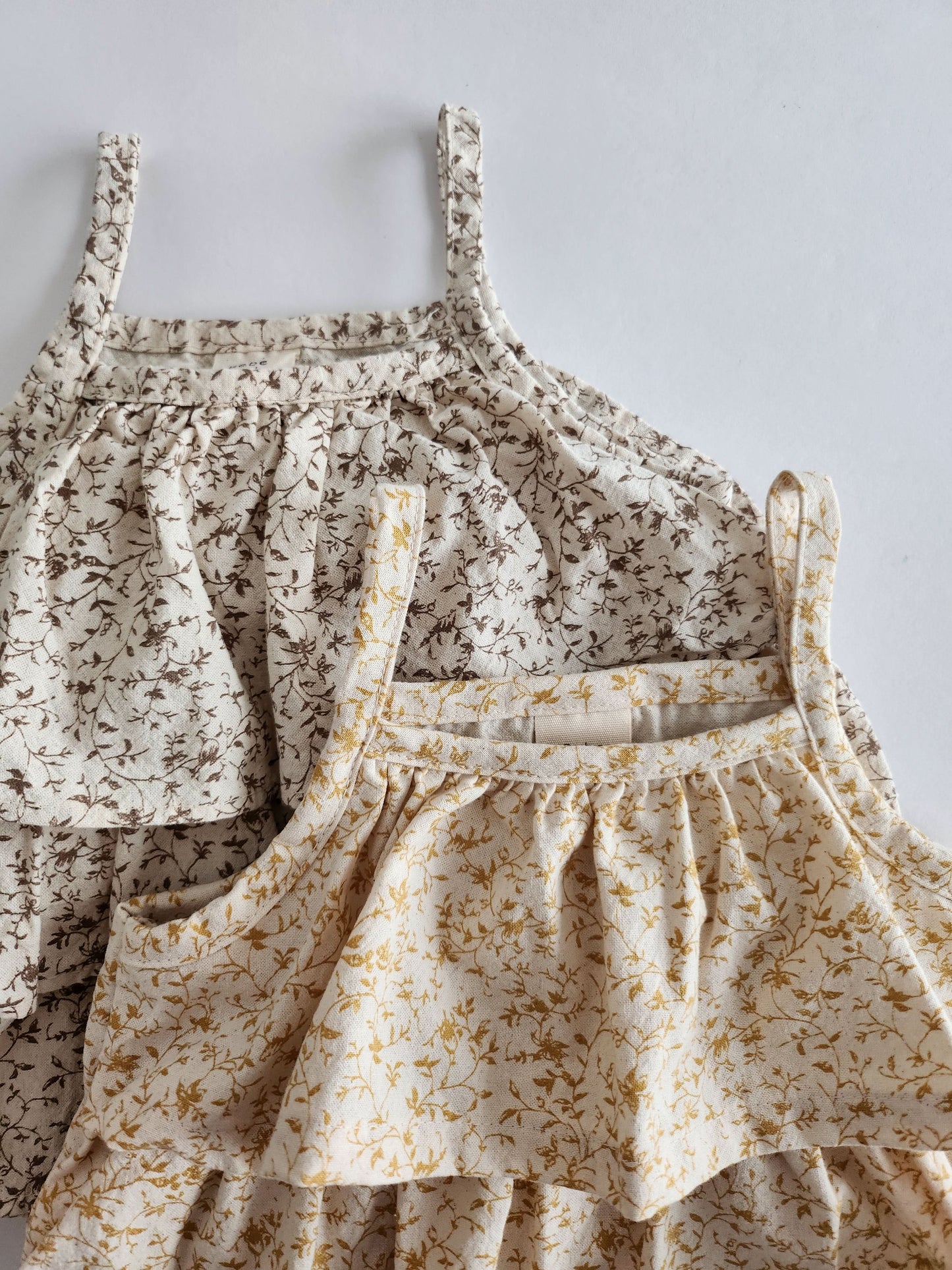 Baby BH Tiered Ruffle Floral Print Romper (3-18m) - 2 Colors - AT NOON STORE