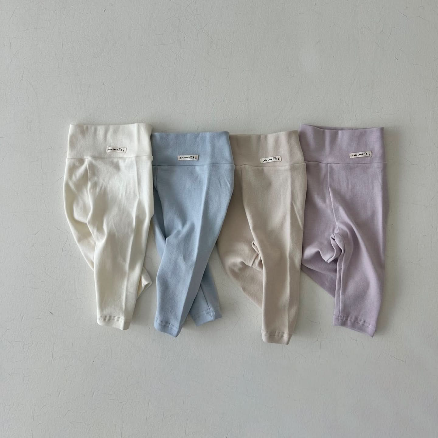 Baby Land Elastic Free Waist Leggings (4-15m) - 4 Colors - AT NOON STORE