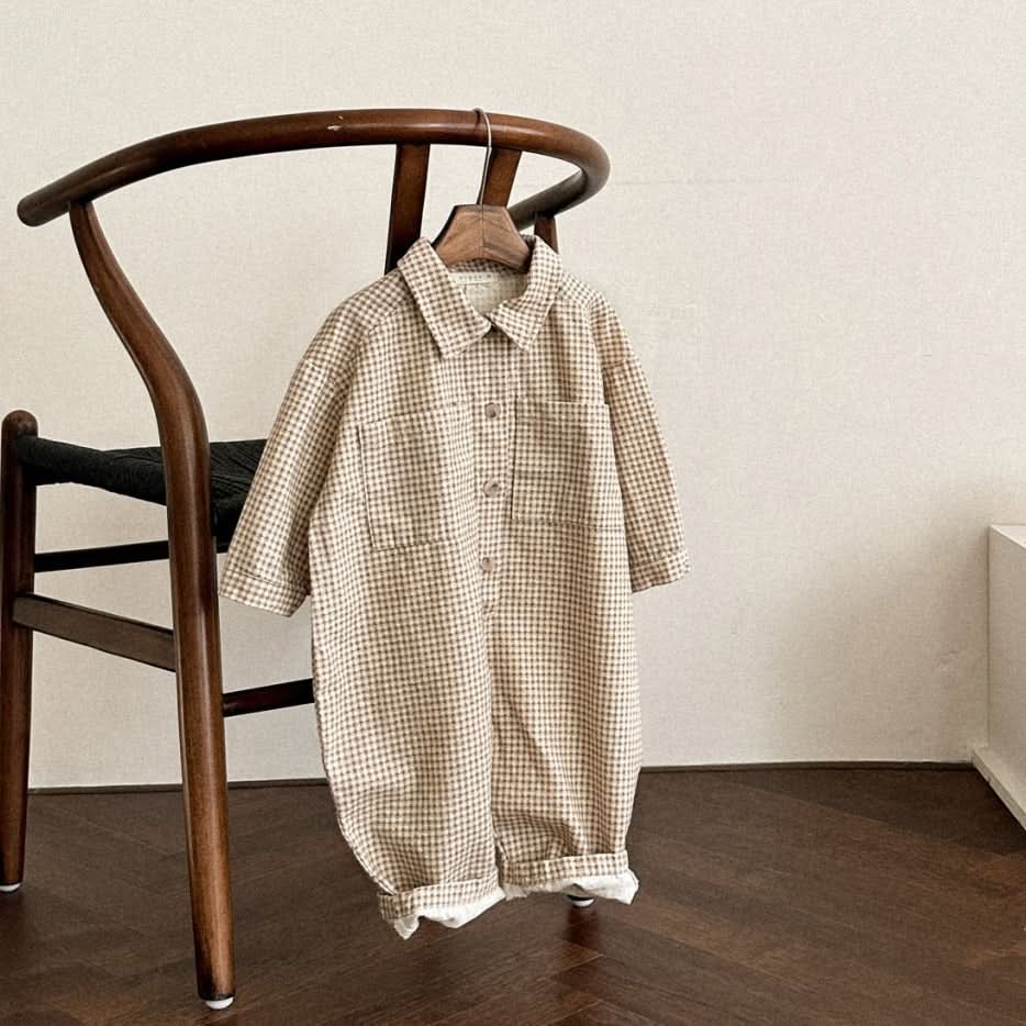 Baby/Toddler Collar Jumpsuit (3m-5y) - 2 Colors - AT NOON STORE