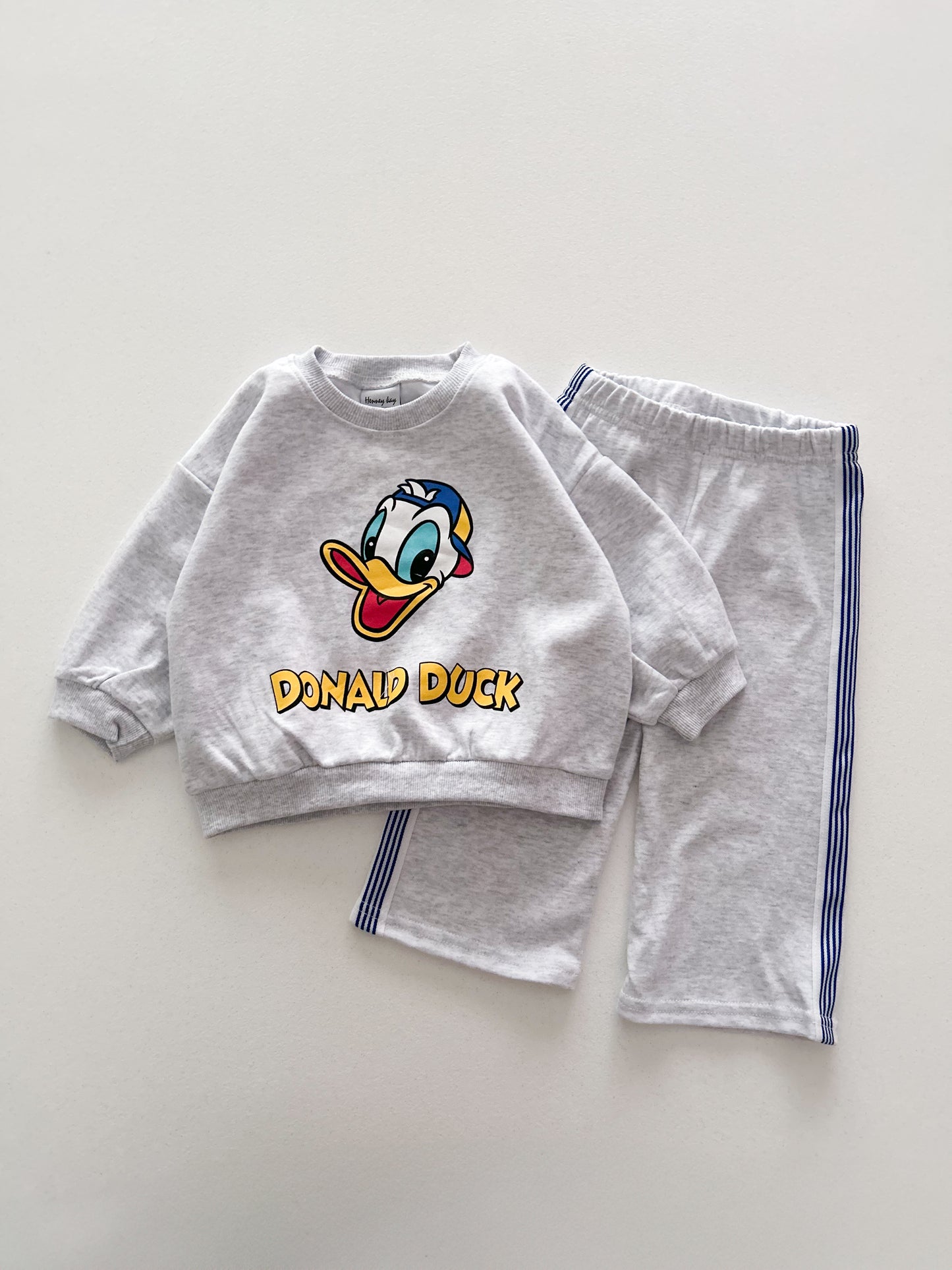 Toddler F25 Disney Long Sleeve Sweatshirt and Side Tape Wide Pants Set (1-6y) -2 Colors - AT NOON STORE
