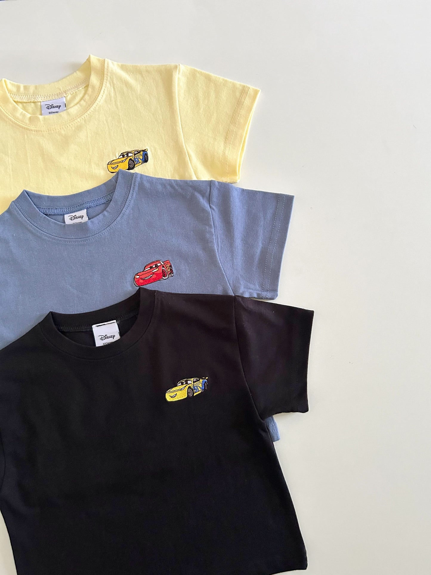Toddler Disney Cars Embroidery Cotton Top (1-6y) - 3 Colors - AT NOON STORE