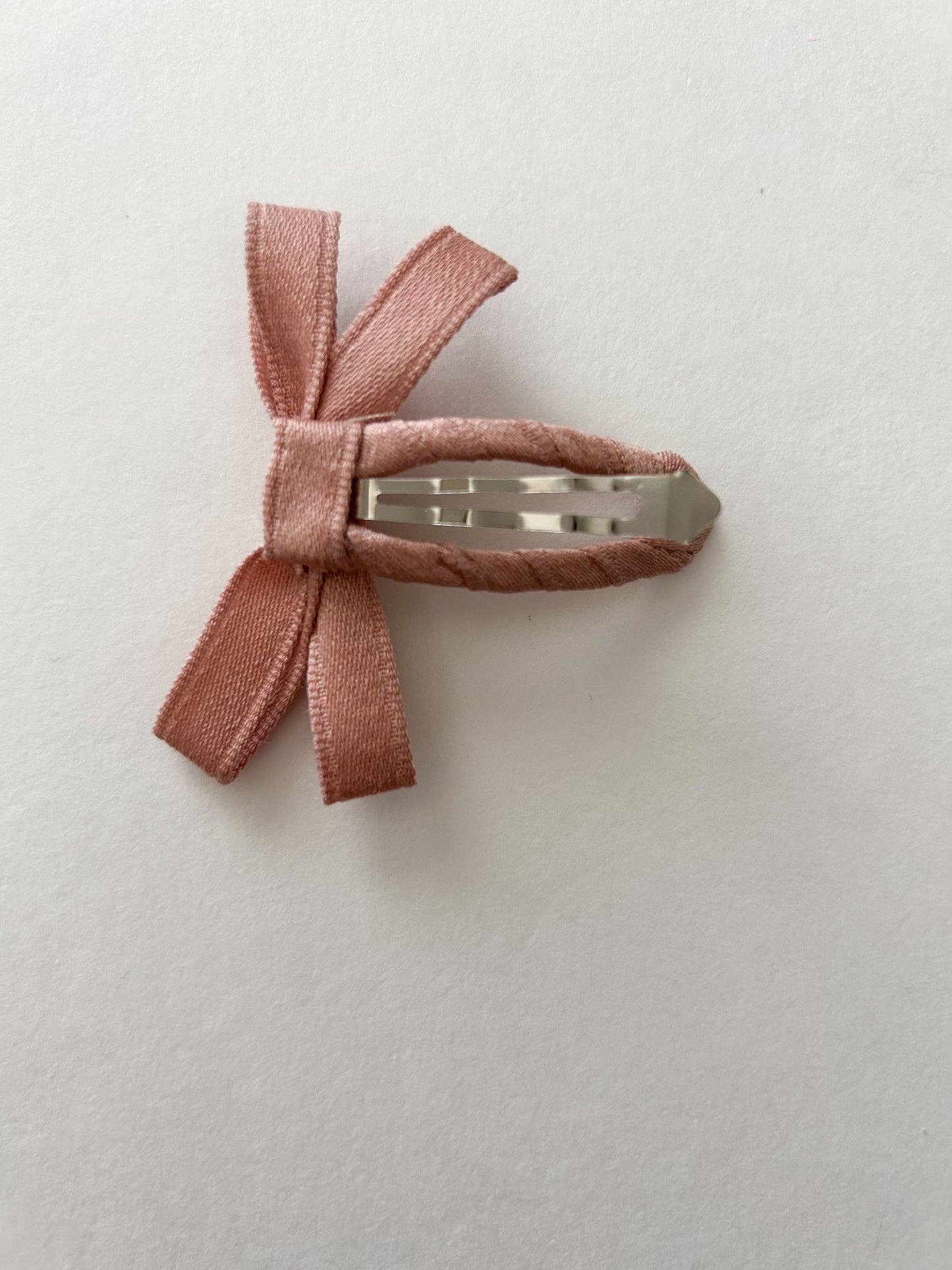 Girls Bow Snap Hair Clips (2pk) - 6 Colors - AT NOON STORE