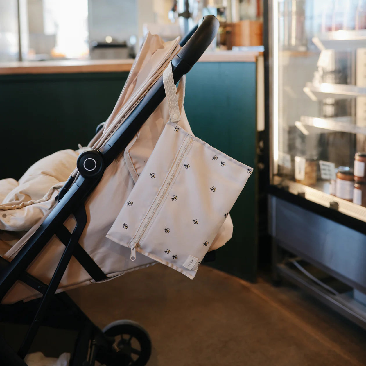 Mushie Water Resistant Wet Bag -Retro Flower - AT NOON STORE