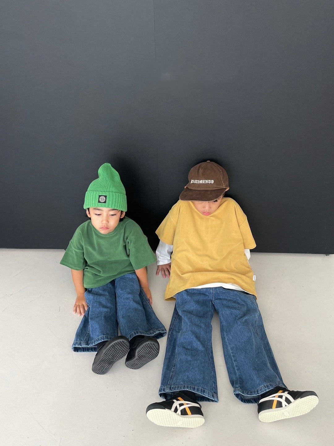 Toddler F25 Velvet Short Sleeve Loose Fit Top (2-7y) - 3 Colors