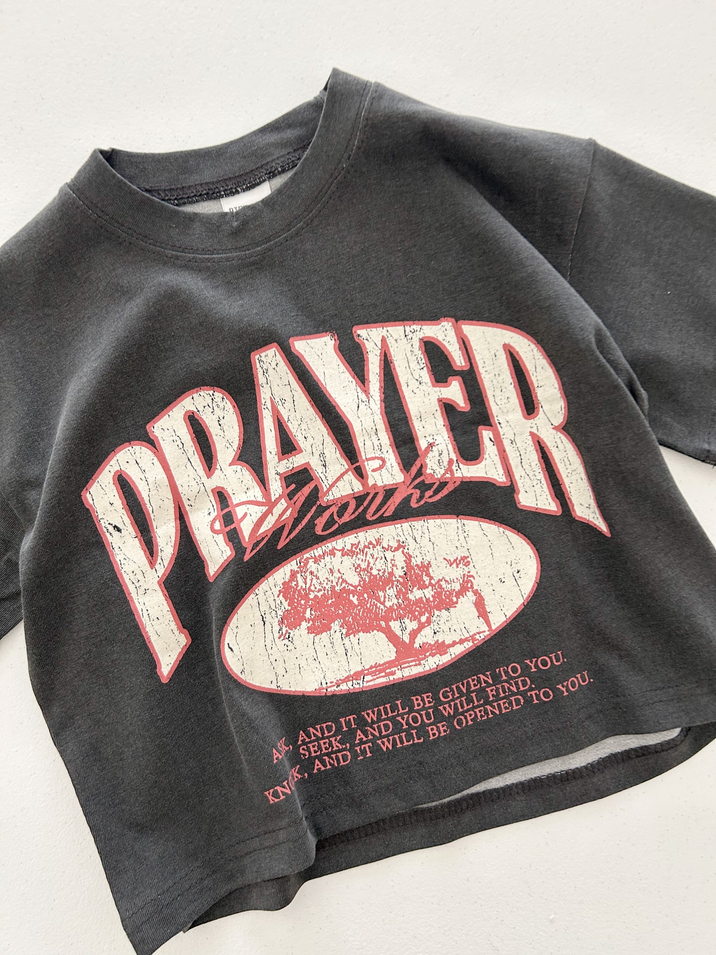 Kids SS25 Prayer Works Loose Fit Short Sleeve Top (2-8y) - 2 Colors
