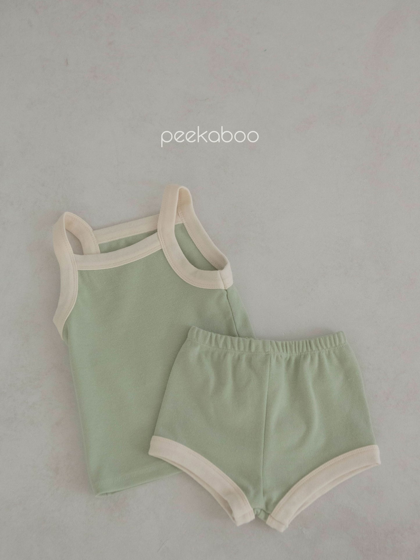 Toddler Contrast Trim Tank Top and Shorts Set (1-6y)- 4 Colors - AT NOON STORE