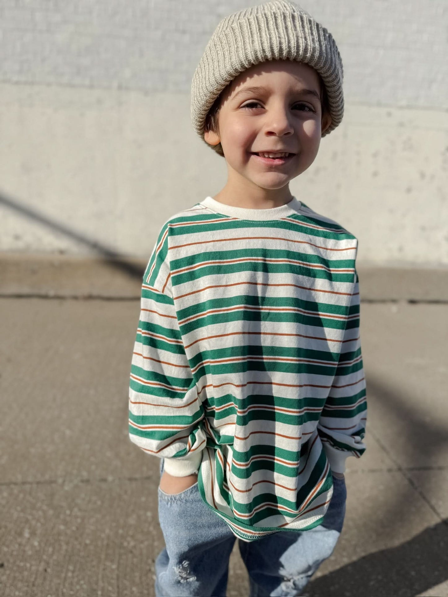 Toddler Spring Stripe Tee (2-6y) - 2 Colors - AT NOON STORE