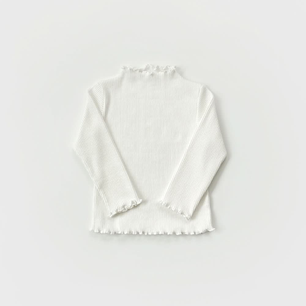 Kids Lettuce-edge Ribbed Top (2-9y) - 6 Colors - AT NOON STORE