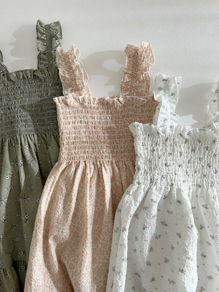 Toddler Ann Sleeveless Smocked Dress (2-4y)- 3 Colors