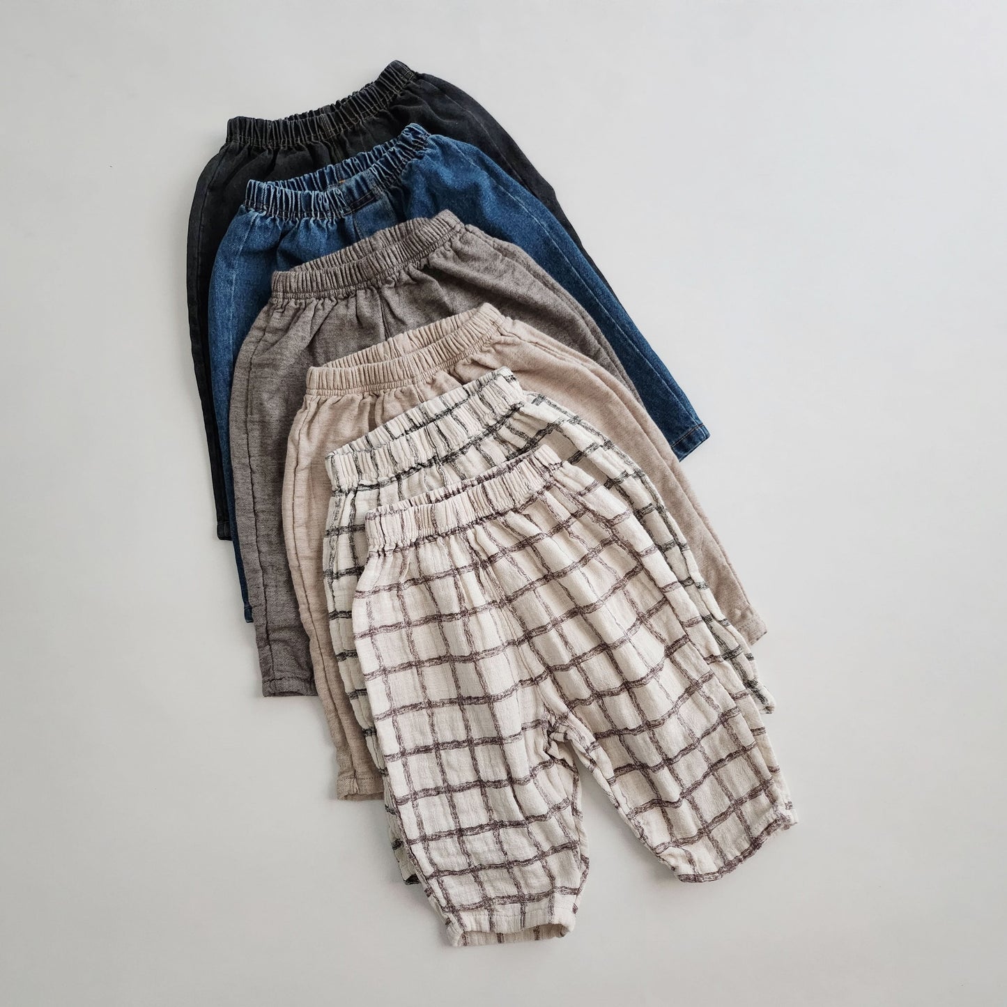 Kids Anggo Gauze Cotton Pull-On Pants (1-6y)- 2 Colors - AT NOON STORE
