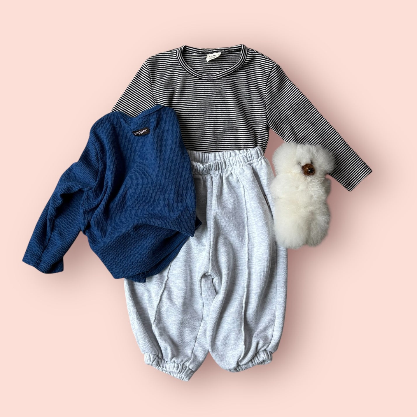 Toddler SP26 Textured Long Sleeve Cardigan (1-7y) - Blue - AT NOON STORE