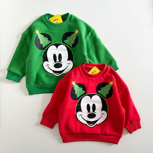 Toddler Disney Christmas Tree Mickey Sweatshirt (2-7y) - 2 Colors - AT NOON STORE