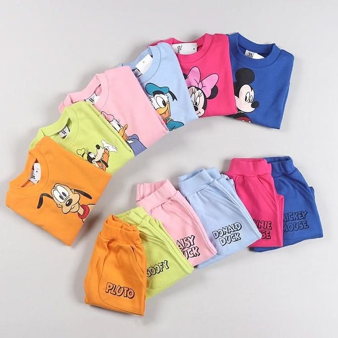 Toddler Disney Friends Sweatshirt and Jogger Pants Set (2-7y) - 6 Colors - AT NOON STORE
