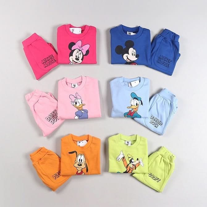 Toddler Disney Friends Sweatshirt and Jogger Pants Set (2-7y) - 6 Colors - AT NOON STORE