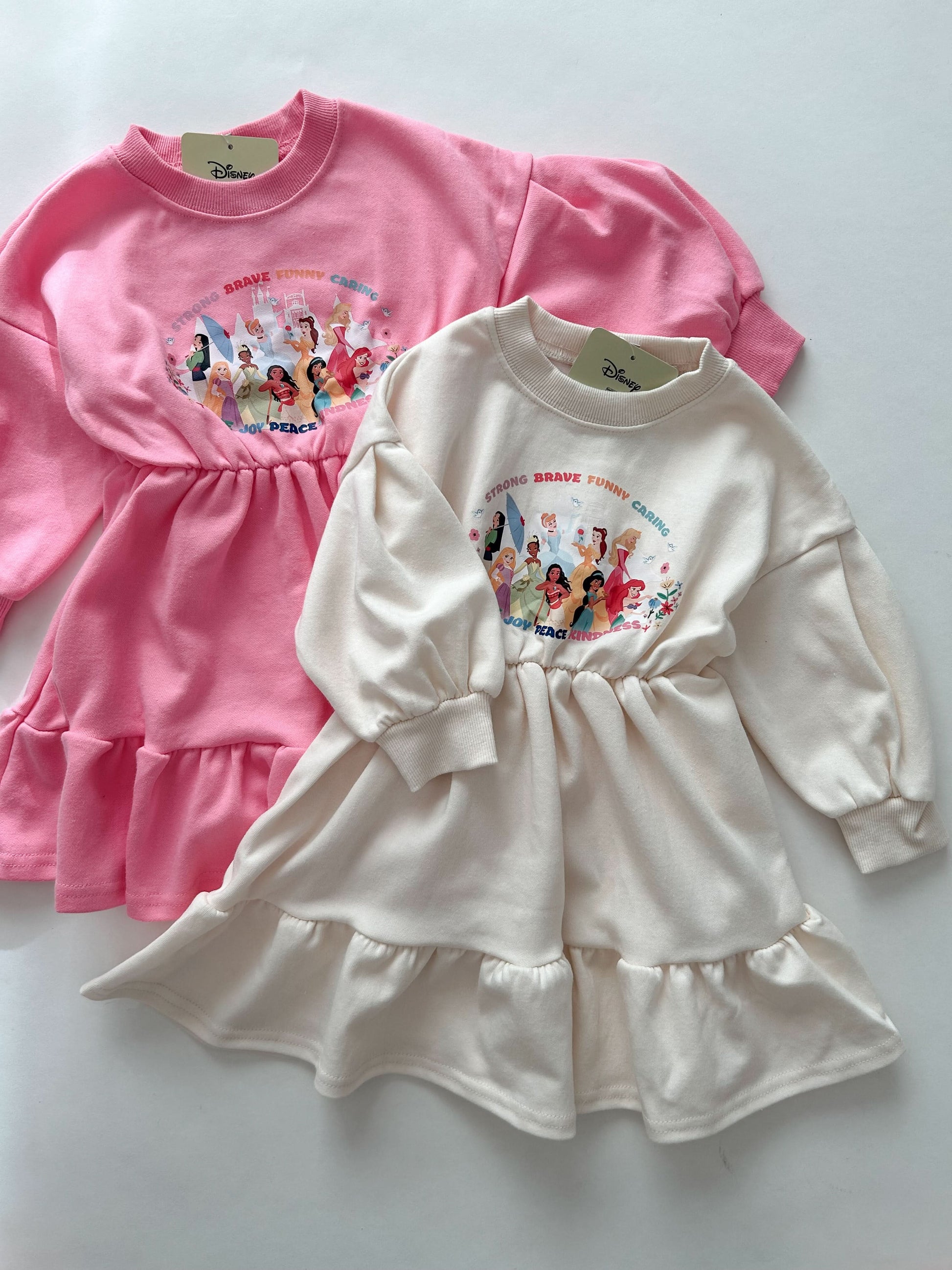 Toddler Disney Princess Sweatshirt Frill Dress (15m-6y) - 2 Colors - AT NOON STORE