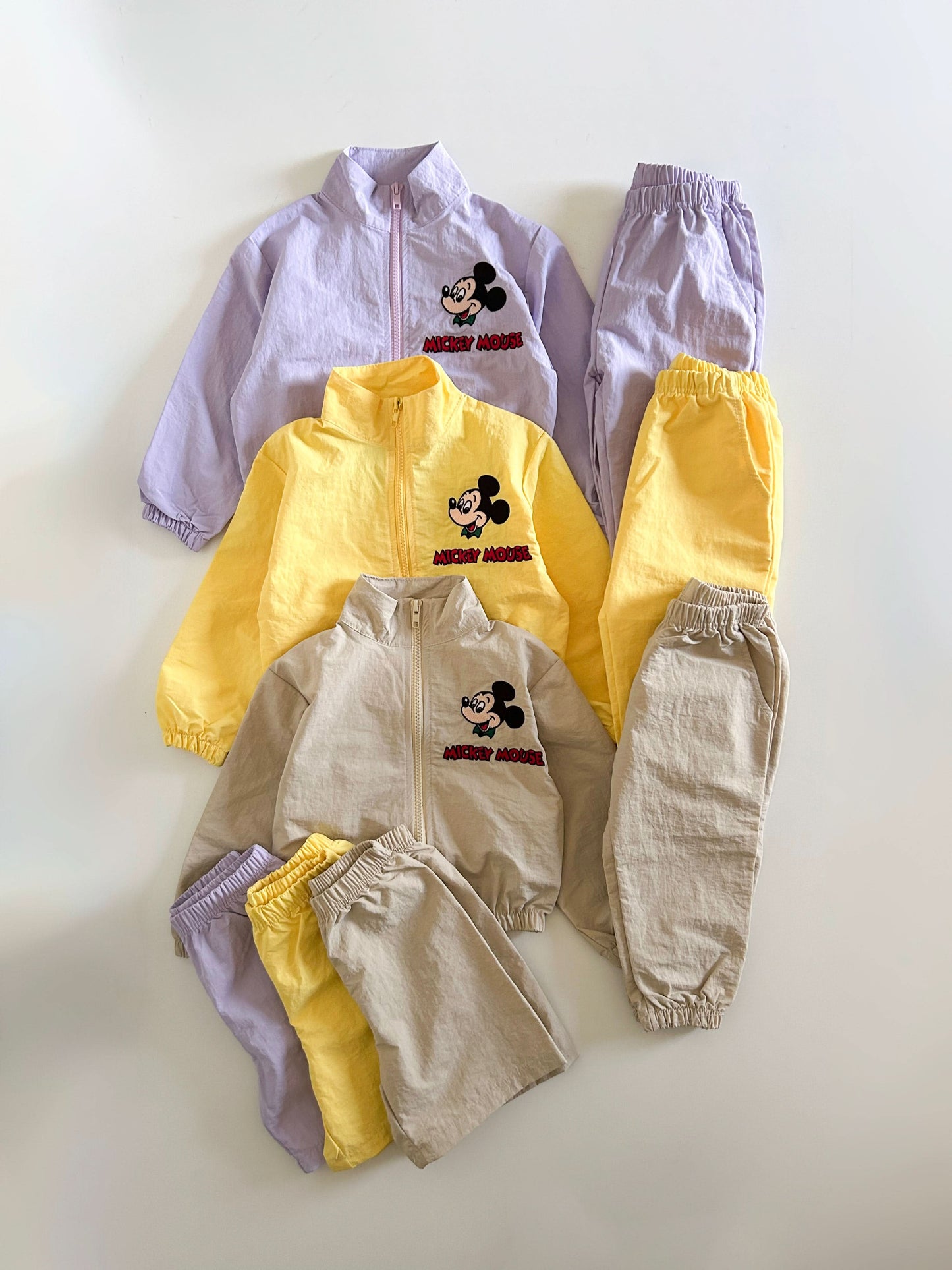Toddler Mickey Zip-up Jacket, Jogger Pants, and Shorts Set (2-6y) - 3 Colors - AT NOON STORE