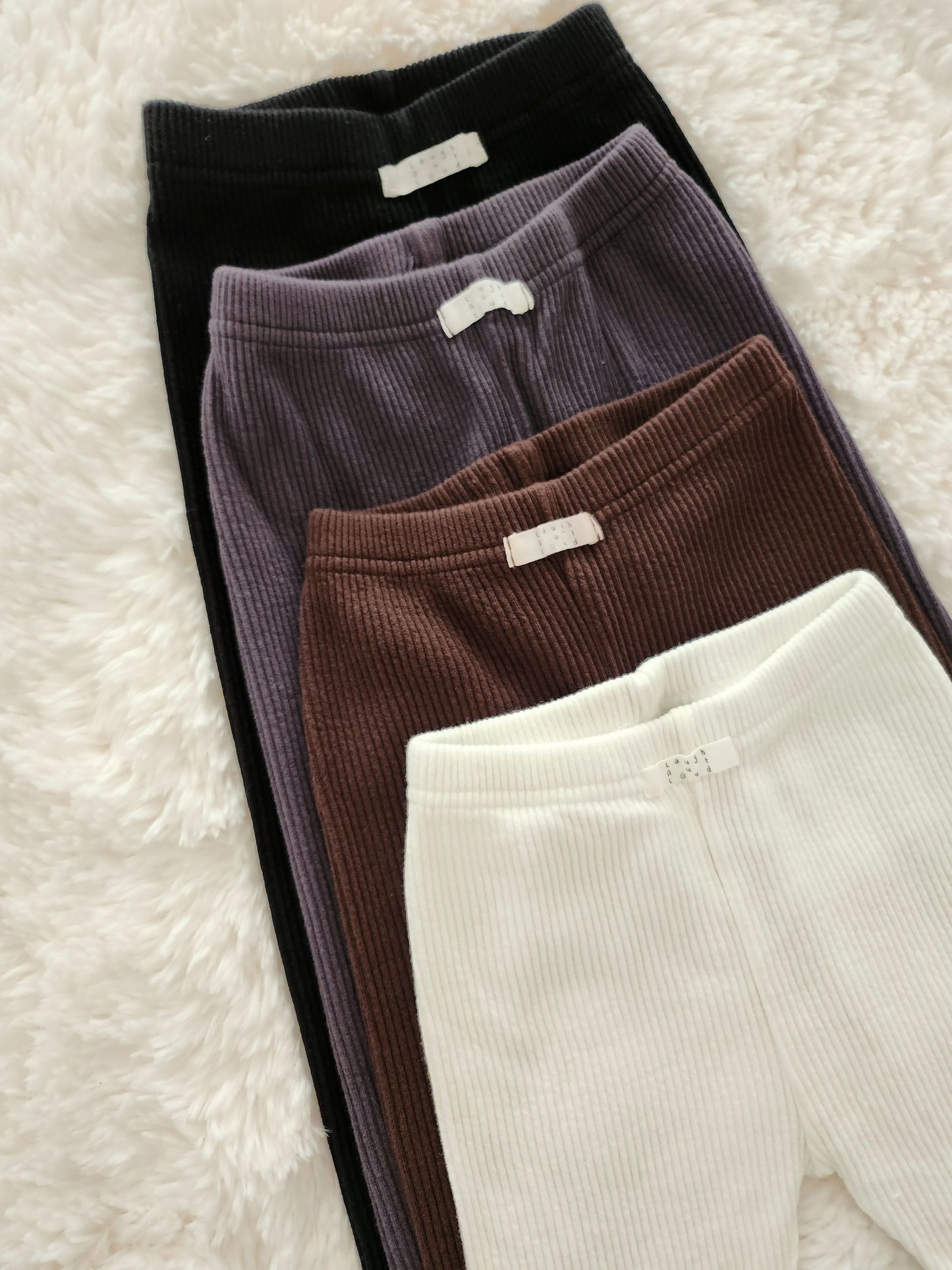 Toddler Rib-Knit Leggings (3-8y)- 4 Colors - AT NOON STORE