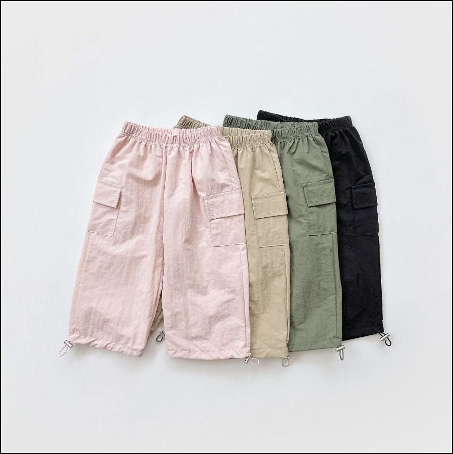 Kids Cargo Adjustable Hem Jogger Pants (2-9y) - 4 Colors - AT NOON STORE