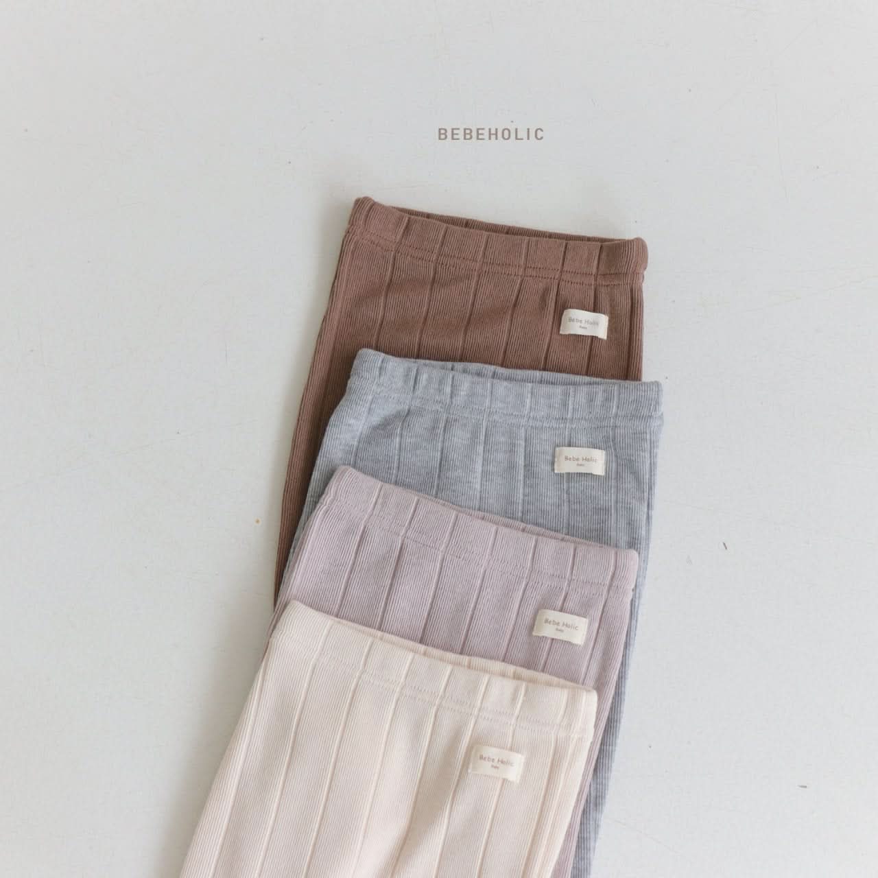 Baby BH 23F Ribbed Footed Leggings (3 - 18m) - 4 Colors kids outfit