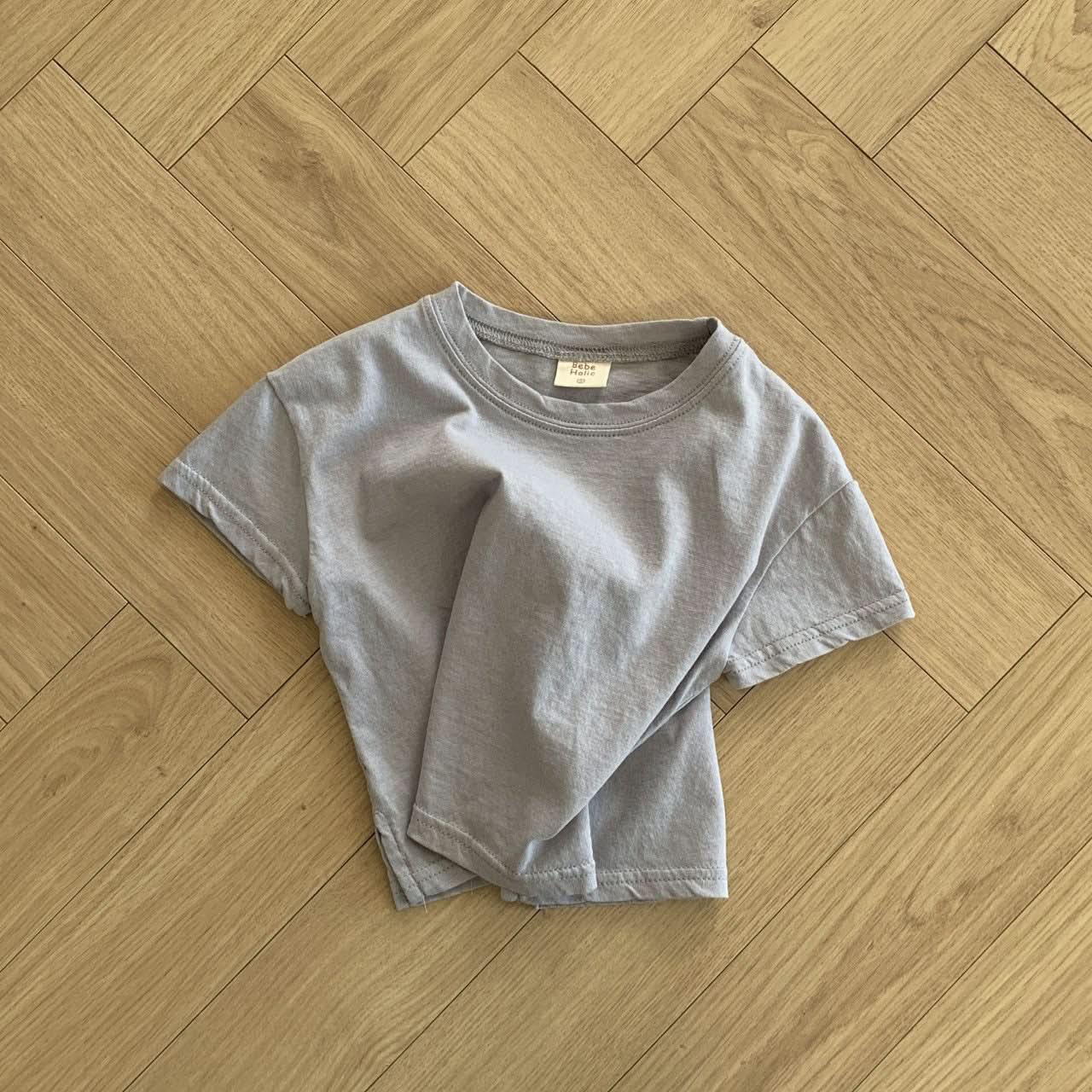 Baby BH Crewneck Short Sleeve Basic Top (3 - 18m) - 3 Colors kids outfit
