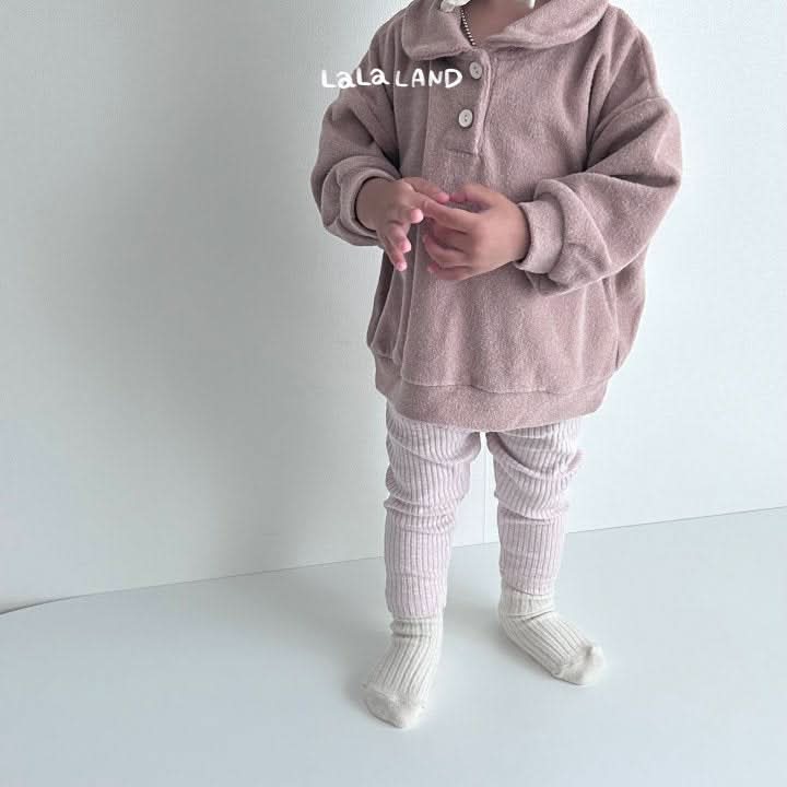 Baby Land Rib - Knit Leggings (9 - 15m) - Pink kids outfit