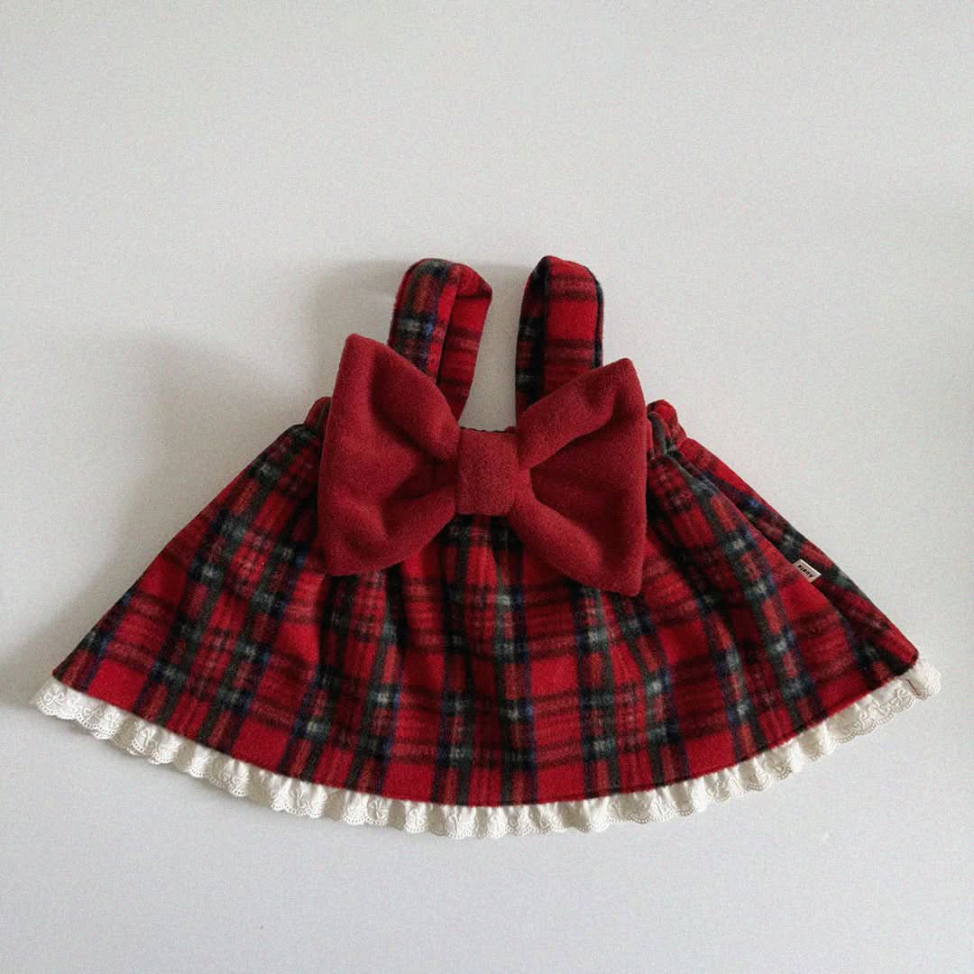 Baby/Toddler Aosta W24 Big Bow Fleece Cami Top (3m - 5y) - 3 Colors kids outfit