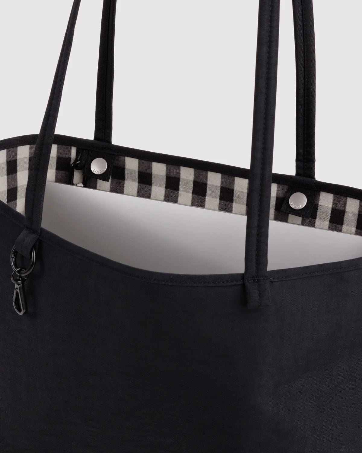 BAGGU Medium Nylon Reversible Tote - Black Mix