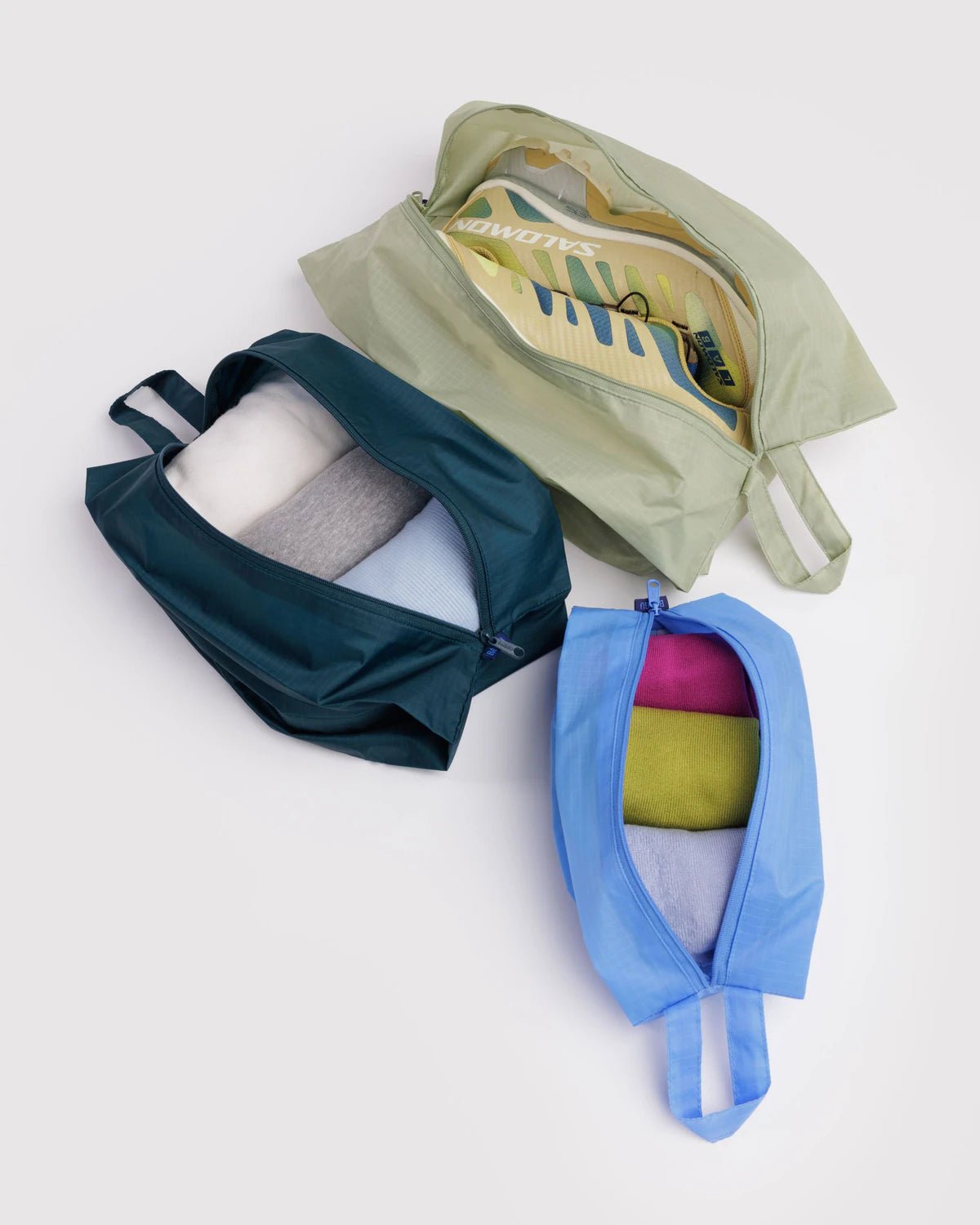 BAGGU 3D Zip Set - Lagoon Mix kids outfit