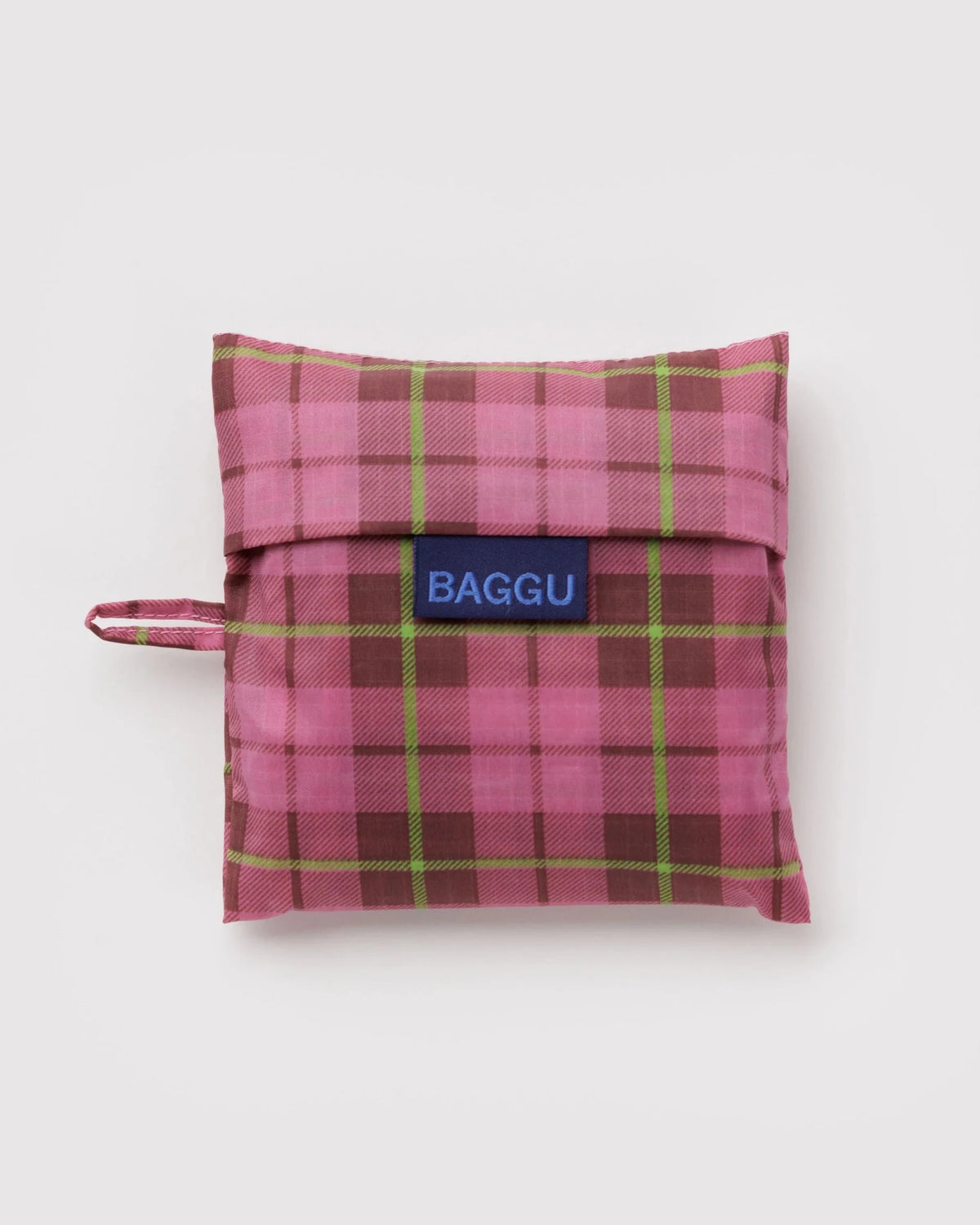 BAGGU Standard Baggu - Azalea Pink Tartan kids outfit
