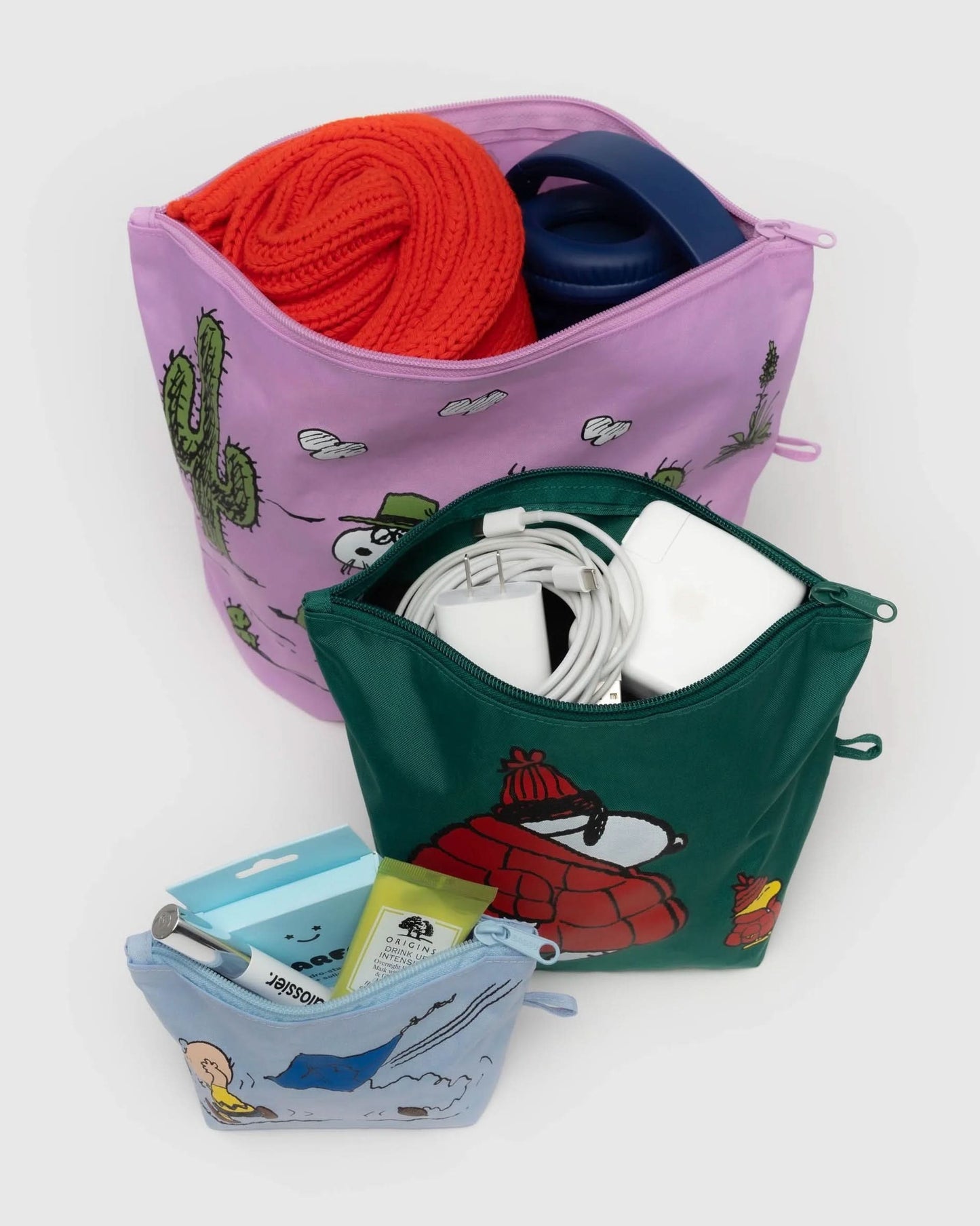 Baggu Go Pouch Set - Peanuts - AT NOON STORE