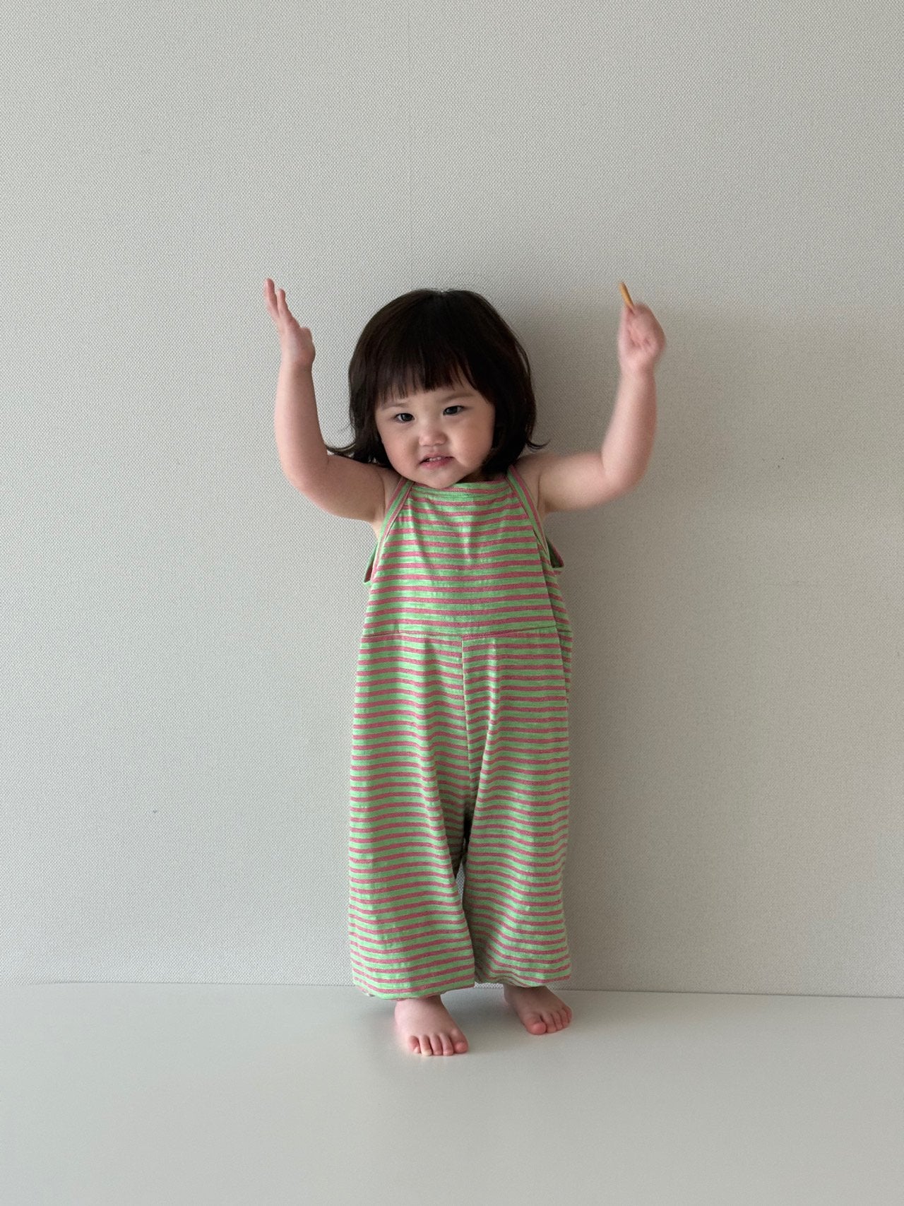 Toddler Sleeveless Stripe Jumpsuit (1-5y)- 6 Colors