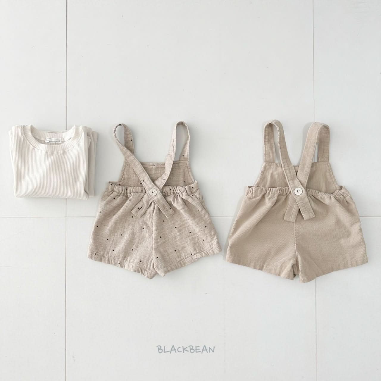 Baby RibTee and Shortalls Set (6-18m) - 2 Colors - AT NOON STORE