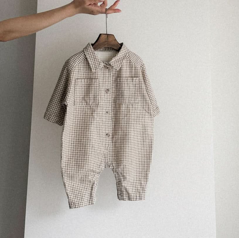 Baby/Toddler Collar Jumpsuit (3m-5y) - 2 Colors - AT NOON STORE