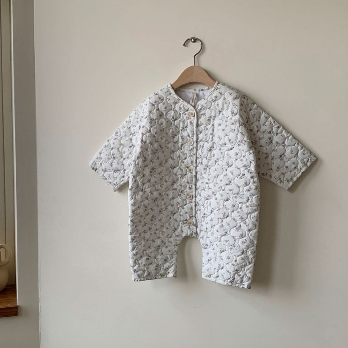 Baby Quilted Jumpsuit (324m) Floral AT NOON STORE