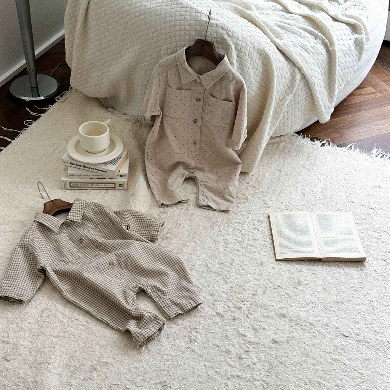 Baby/Toddler Collar Jumpsuit (3m-5y) - 2 Colors - AT NOON STORE