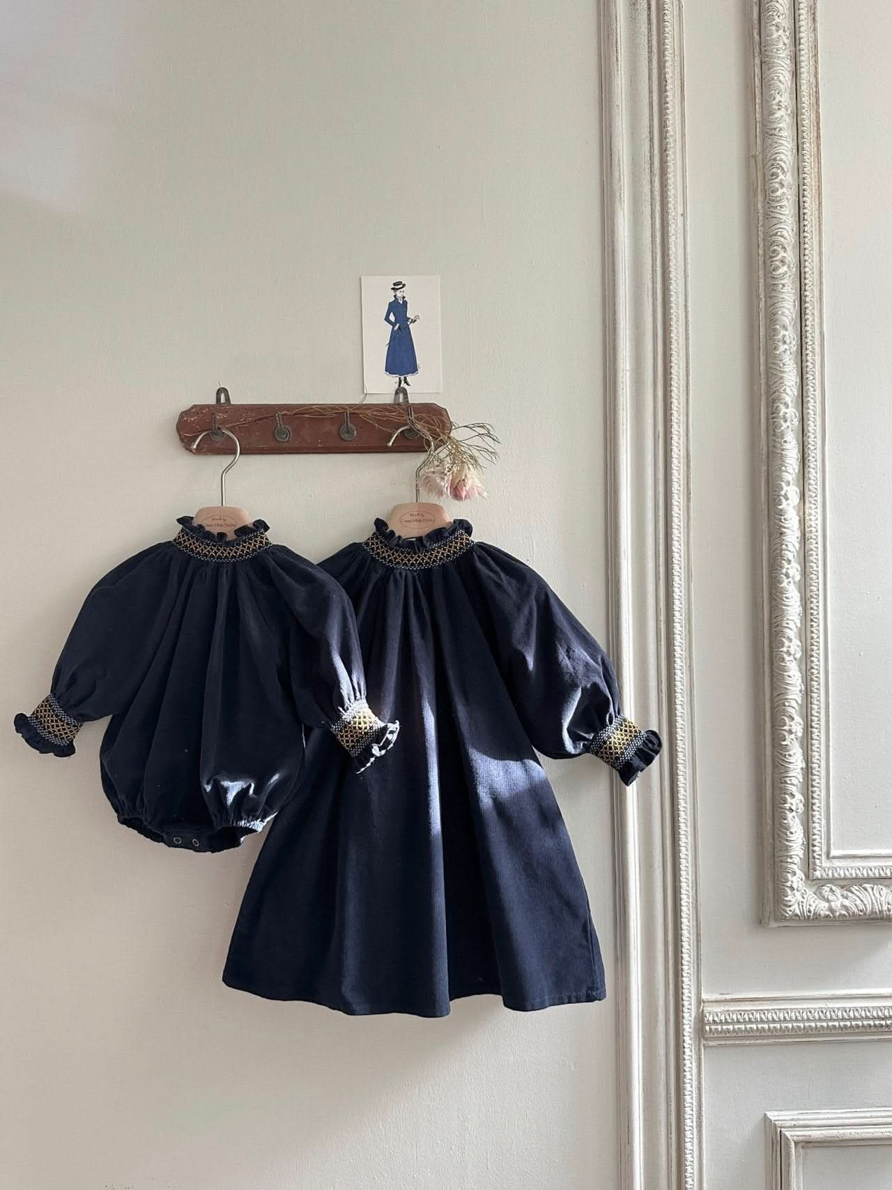 Girls Monbebe Embroidered Smocked Dress (1-6y) -2 Colors - AT NOON STORE