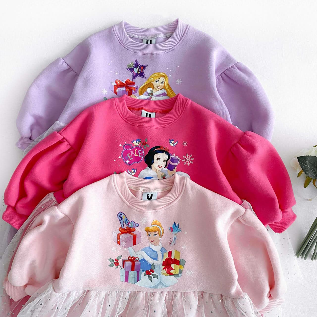 Toddler Puff Sleeve Princess Dress (2-6y) - 3 Colors - AT NOON STORE