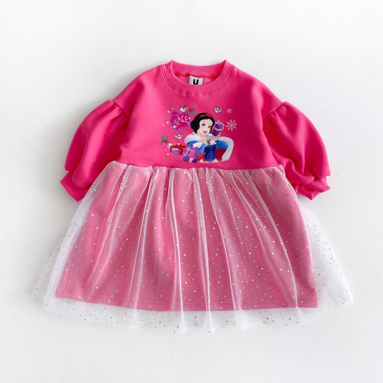Toddler Puff Sleeve Princess Dress (2-6y) - 3 Colors - AT NOON STORE
