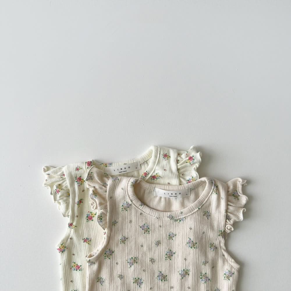 Toddle Ruffle Short Sleeve Floral Print Top (1-5y) - AT NOON STORE