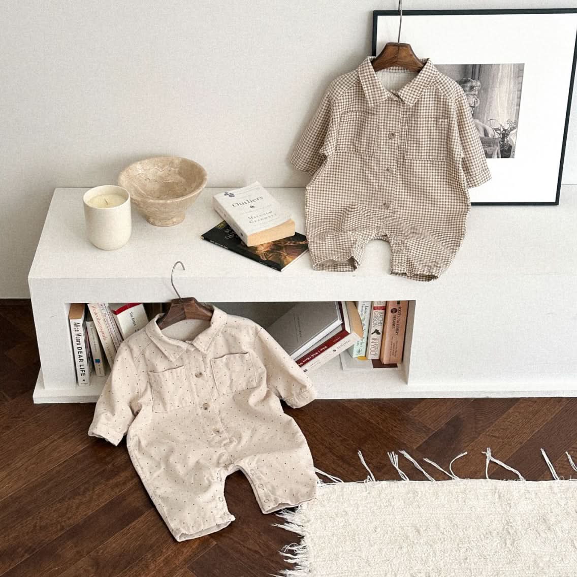 Baby/Toddler Collar Jumpsuit (3m-5y) - 2 Colors - AT NOON STORE
