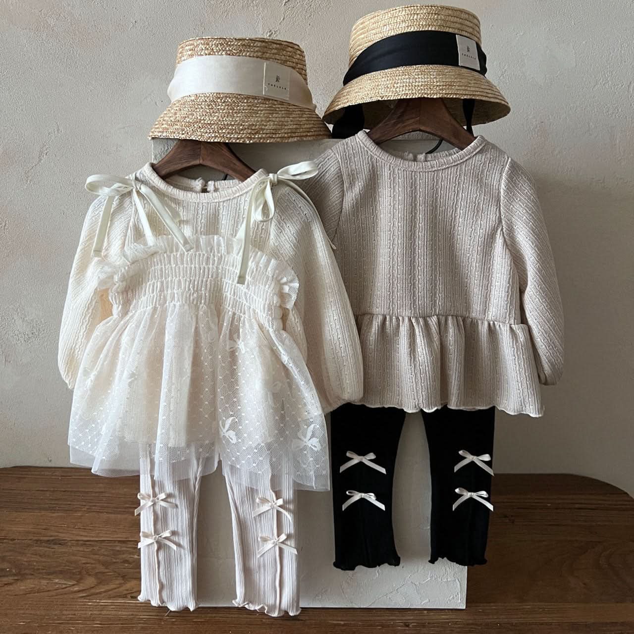 Kids Lala S25 Bubble Sleeve Ruffle Top (1 - 6y) - 2 Colors kids outfit